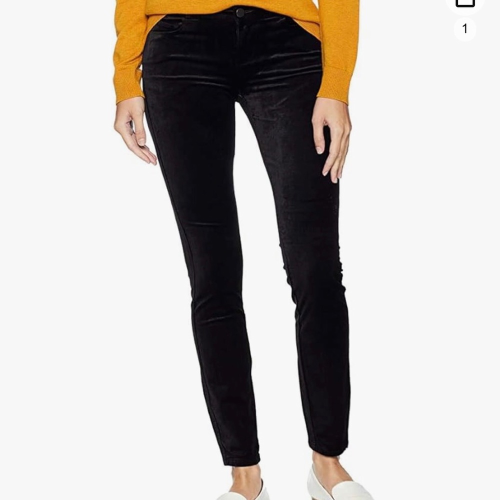 Paige Verdugo Ultra Skinny Crushed Velvet Jeans